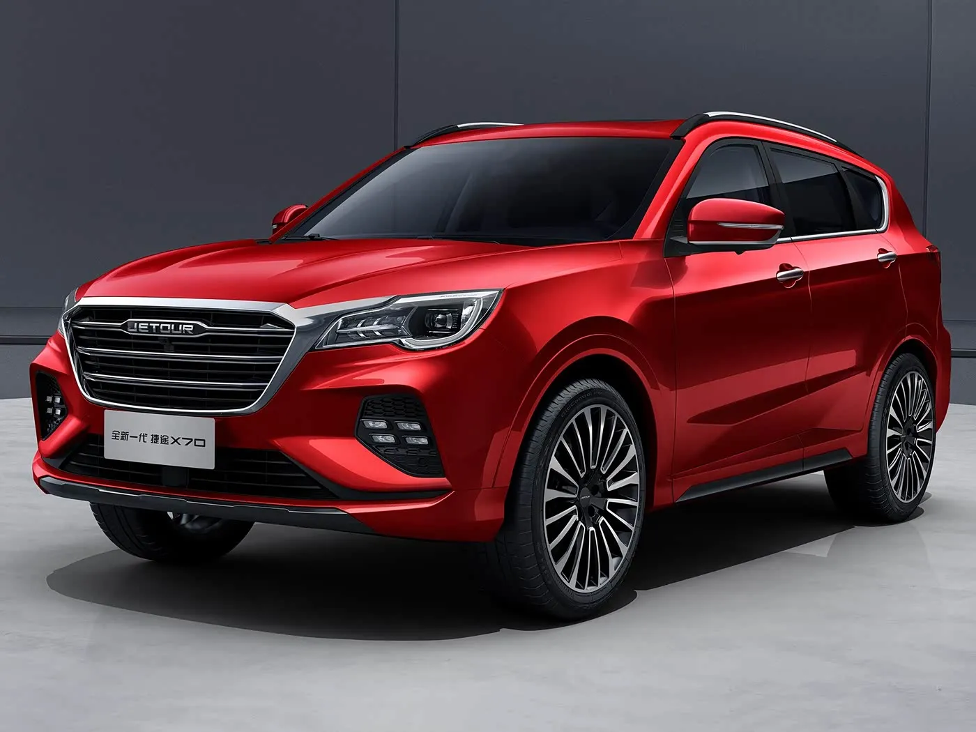 Sabuwar Chery Jetour X70 SUV Turi ta atomatik Euro VI Emission Alloy Roof Rack Rear Kamara Fata Kujeru