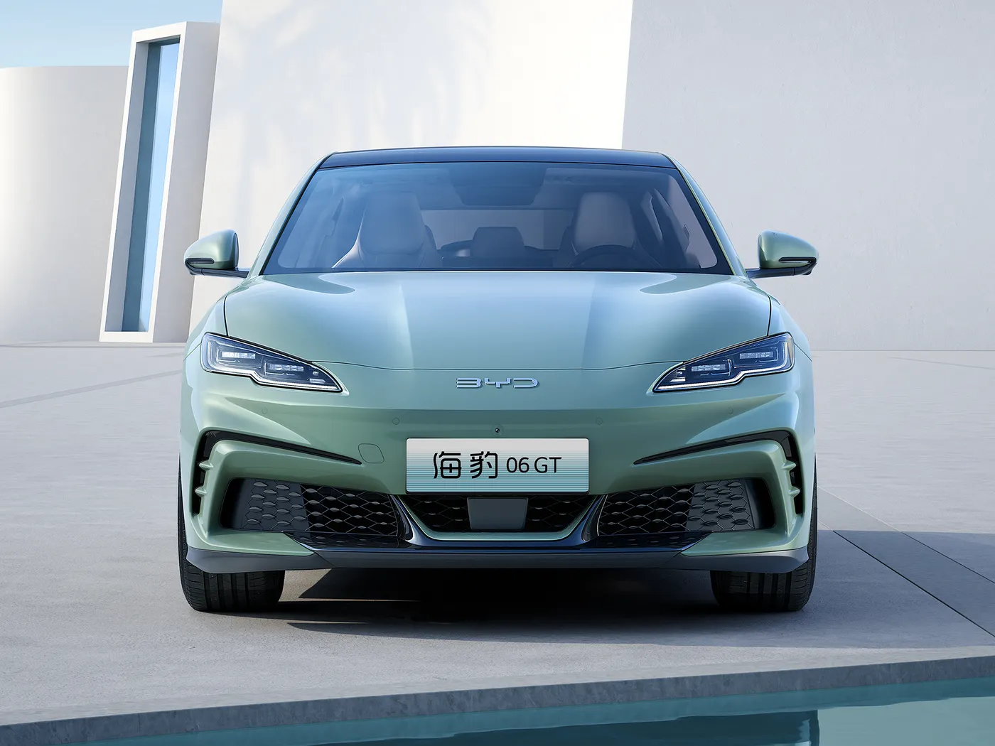 BYD Hatimin 06GT Heatwave Edition Electric Hatchback 550 AWD 3000W Wutar Mota 4x4 Mini Auto tare da Ƙwarewar Hagu mai ƙarfi