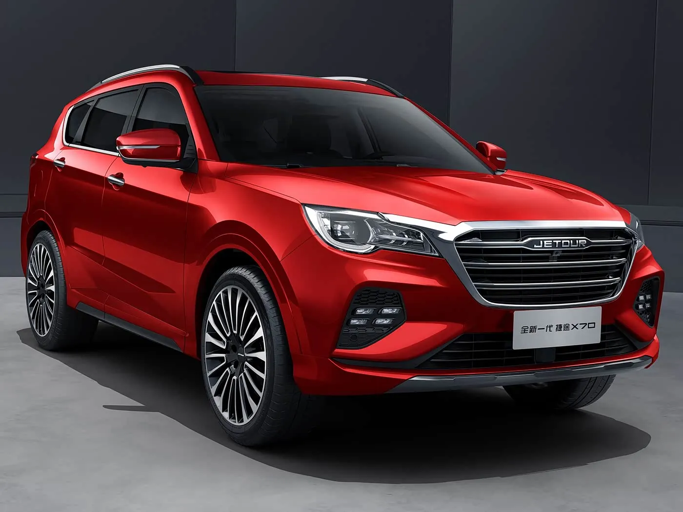 Sabuwar Chery Jetour X70 SUV Turi ta atomatik Euro VI Emission Alloy Roof Rack Rear Kamara Fata Kujeru